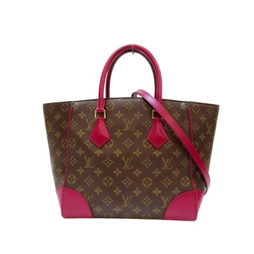 【二手名牌BRAND OFF】LOUIS VUITTON LV 路易威登【激安價】紅棕色 PVC塗層帆布 Phenix MM 兩用包 M41541
