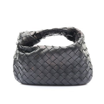 BOTTEGA VENETA BV 寶緹嘉 Jodie 手提包 黑色 羊皮編織 【二手名牌BRAND OFF】