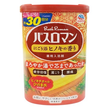 EARTH 地球製藥 Bath Roman 碳酸入浴劑 檜木香  約30回分  600g  1罐