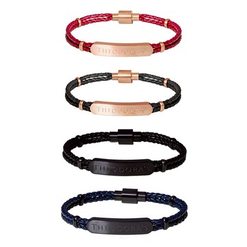 【THEODORA'S】遇見 真皮牌飾磁扣手環【希奧朵拉】