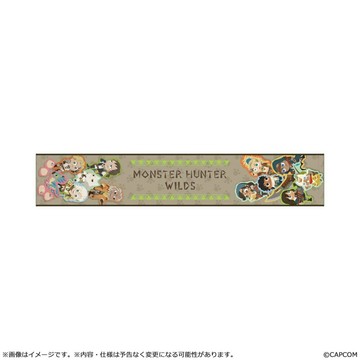 【AS電玩】10月 CAPCOM 魔物獵人 MH WILDS 圍巾毛巾 Q版角色設計