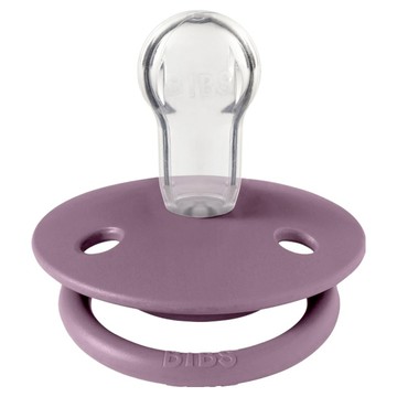 BIBS De Lux 圓形矽膠奶嘴  0~18個月  藕紫色  1個