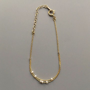 18KGP 異形珍珠手鍊