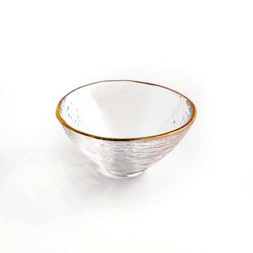 WAGA 金邊錘紋 60ml 寬口玻璃清酒杯│單品