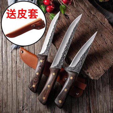 鍛打剔骨刀屠宰刀殺豬刀具德國工藝手工直刀鋒利特快錳鋼屠夫菜刀