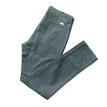 外貿工廠剪標尾單男士休閑褲子麻棉彈力修身小腳休閑亞麻男裝長褲