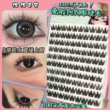 🔥臺灣最低價🔥【大眼魅力足】自粘款萌寵犬係睫毛盤狗狗眼放大敲細梗免膠時尚無敵款新年禮物