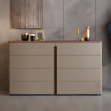 免運/公司貨 餐邊櫃 原木餐邊櫃 實木馬鞍皮餐邊柜靠墻一體儲物柜客廳收納柜現代簡約櫥柜家用柜子 可開發票 全館五折 工廠現貨直銷 新品特價 z10302