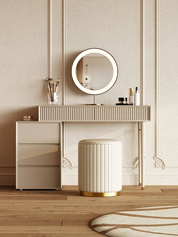 簡約梳妝凳現代臥室化妝凳女生梳妝台凳子網紅化妝椅子家用高圓凳 幸福驛站