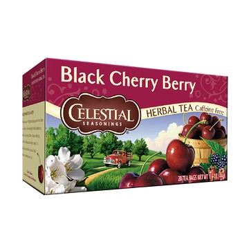 CELESTIAL SEASONINGS 詩尚草本 黑櫻桃莓果茶 20包 無咖啡因草本茶  2.2g  1盒