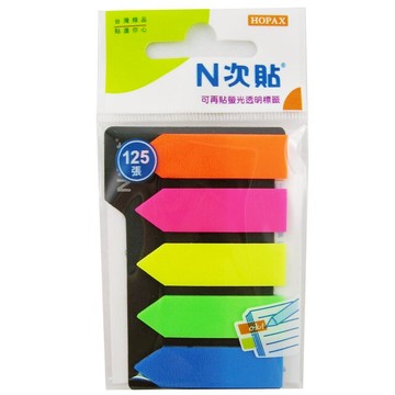 N次貼 66503 透明螢光可再貼標籤【APP滿額下單10%點數(單一帳號最高5000點)】1/31止