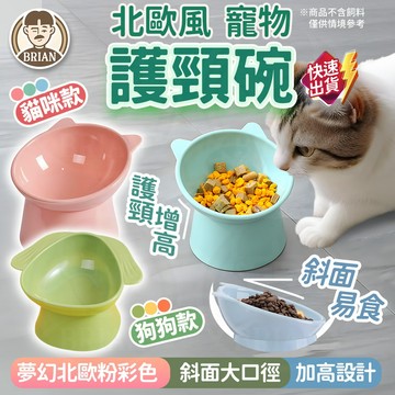 寵物高腳碗【布萊恩👨🏻隔日到貨】寵物碗 飼料碗 架高碗 貓狗通用碗 貓咪碗 狗狗碗 貓碗 水碗 寵物碗 高腳碗 止滑碗