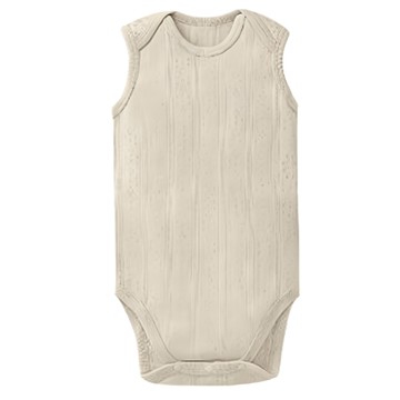 Simba 小獅王辛巴 Air Upper 透氣棉圓領包屁衣 無袖  80cm  恬茶