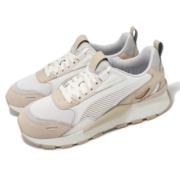 Puma 休閒鞋 RS 3 Soft Wns 女鞋 米白 厚底 低筒 皮革 拼接 運動鞋 39314102