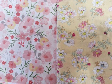 醫護雙層手術帽、工作帽、烘培帽  淡粉小花 薄棉款