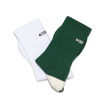 休閒襪 Half Cushion Quarter Lycra 短襪 白 綠 襪子 UC0641F8G