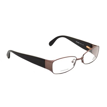 【Vivienne Westwood】鑽飾工業英倫風光學鏡框(黑銅)VVW185-02