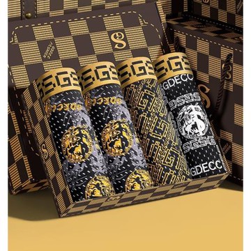 gd冰絲男士內褲2024新款大碼夏季抗菌男款性感男生潮流四角褲禮盒