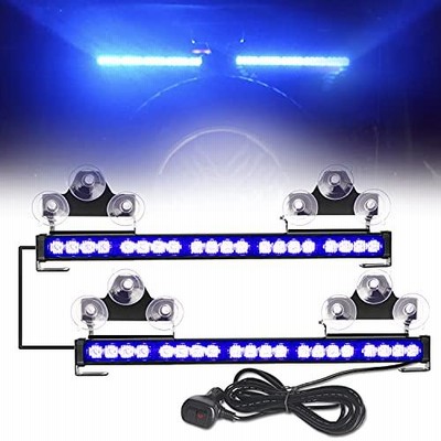 [アップグレード] ASPL 40 LED 2 in 1非常点滅LEDトラフィックアドバイザーストロボライトバー、トラックパトカー工事車両用スプリットマウント内部安全警告