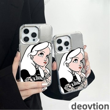 紋身女孩化妝鏡面蘋果iPhone16 15 14Plus 13 12 11Pro XR MAX防摔手機殼