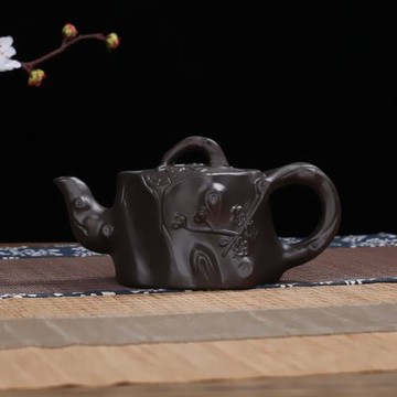 紫砂壺半手工大容量大樹樁壺仿古泡茶壺品茶家用套裝茶具280毫升
