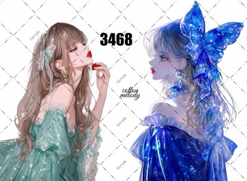 original sticker no.3468 人物貼紙 原創貼紙 原創人物貼紙 裝飾貼紙 cotton melody