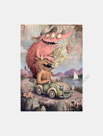 怪獸上路/2000片拼圖/HEYE/Zozoville