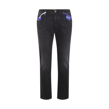 Jacob Cohen - Black Denim Low Waist Jeans