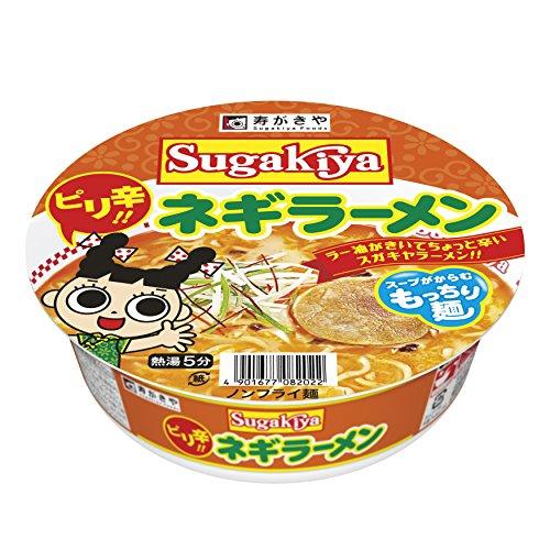 寿がきや カップSUGAKIYAネギラーメン 102g×12個