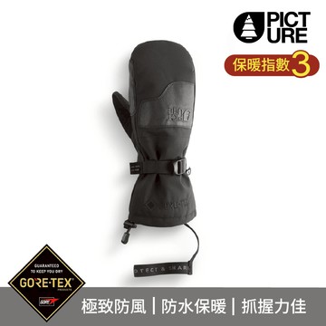 Picture GTX 男防水連指滑雪手套 Grabey Mitts【黑/Black】GT0180 (M-XL)