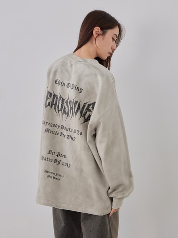 復古隱形翅膀歌德字母長T