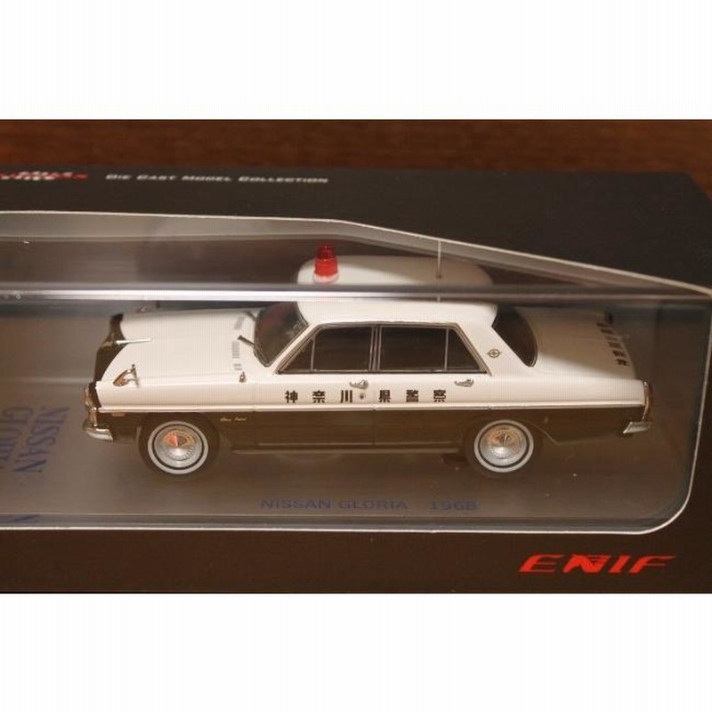 日産グロリア　ミニカー ENIF 1/43 日産 グロリア (PA30) スーパーDX 1968 グロリアホワイト