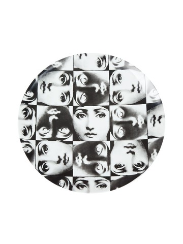 Fornasetti - Plate - unisex - China - One Size - Black