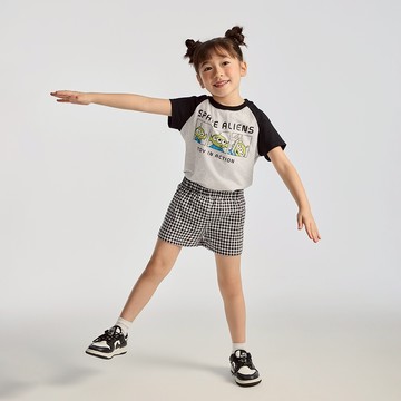 CACO-三眼怪拉克蘭袖上衣‧親子款-童【J3DI034】