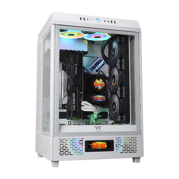 thermaltake 曜越 The Tower 500專屬LCD顯示器 AC-062-OO1NAN-A1 92.2 x 20.8 x 367mm 白色 100g  1個