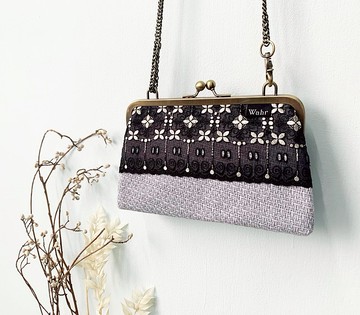 刺繡星空 口金包 手拿包 側背包 肩背包 隨身包 化妝包 雜物包