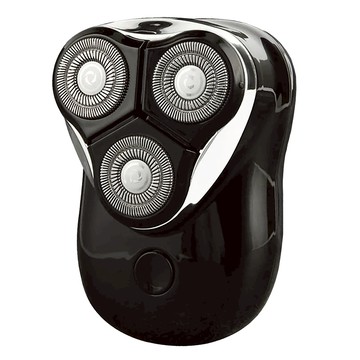 HYUNDAI 現代 三刀頭迷你電鬍刀 IPX7防水 磁力浮動刀頭  PHT-047  黑色