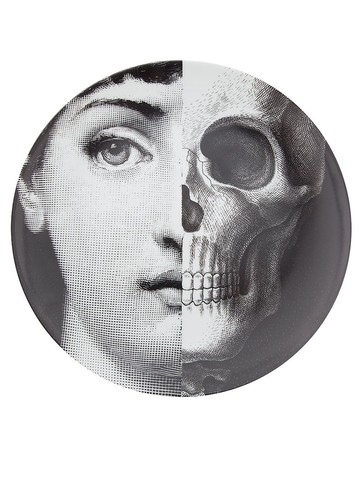 Fornasetti - plate - unisex - Porcelain - One Size - White