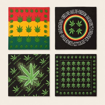 美式 麻葉 街頭 重機 哈雷 GD 方巾 頭巾 領巾 棉質 嘻哈 穿搭 復古 阿美咖 牛仔 口罩