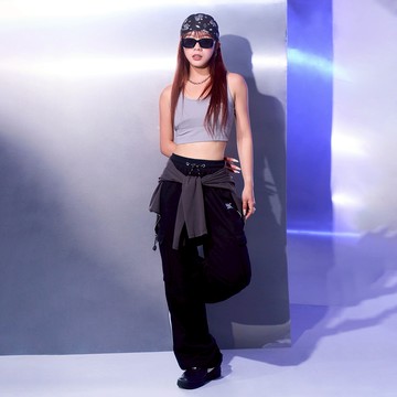 【MAJOR MADE】工裝M字雙口袋棉寬褲