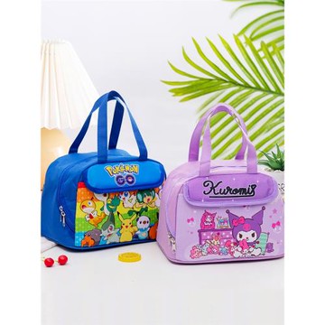小學生保溫飯盒袋子可愛卡通兒童午餐防水大號大容量便當手提拎包