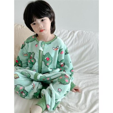 秋冬寶寶分腿睡袋嬰兒米菲兔保暖中大童防踢被兒童法蘭絨珊瑚絨冬