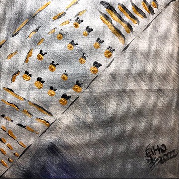 壓克力畫作 - 鎏金花園