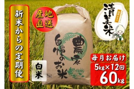 《定期便》5kg×12回 60kg 特別栽培米 ハナエチゼン 無洗米 低農薬 《食味値85点以上！こだわり極上無洗米》   福井県 あわら 北陸 米 お米 人気 新米