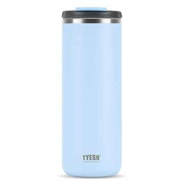 TYESO 泰碩 304不鏽鋼便攜翻蓋保溫杯  天空藍  1個  750ml