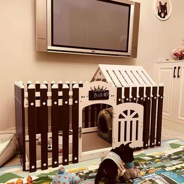 【宅配免運】✨寵物狗別墅大塑料圍欄籠子狗屋博美鬥牛犬室內小型犬柵欄 狗圍欄 寵物圍欄 狗柵欄 兔子圍欄 組閤柵欄