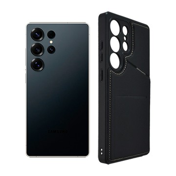 阿柴好物 Samsung Galaxy S25 Ultra 可插卡磁吸支架膚感防摔保護殼