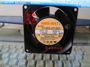 原裝NMB 8CM耐高溫 交流風扇 3115PS-23T-B20 8038 230V 7W 6W
