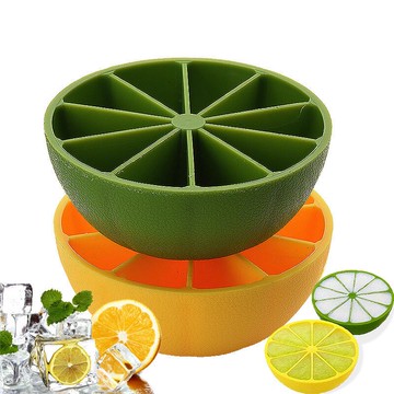 創意10格檸檬冰模冰格制冰盒自制威士忌冰塊果汁冷飲DIY模具