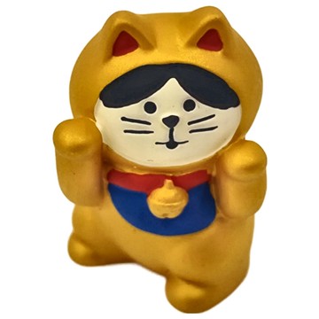 concombre Decole福氣招財正版手辦貓咪玩具裝飾桌面潮玩擺件禮物 招萬金貓舞  1個